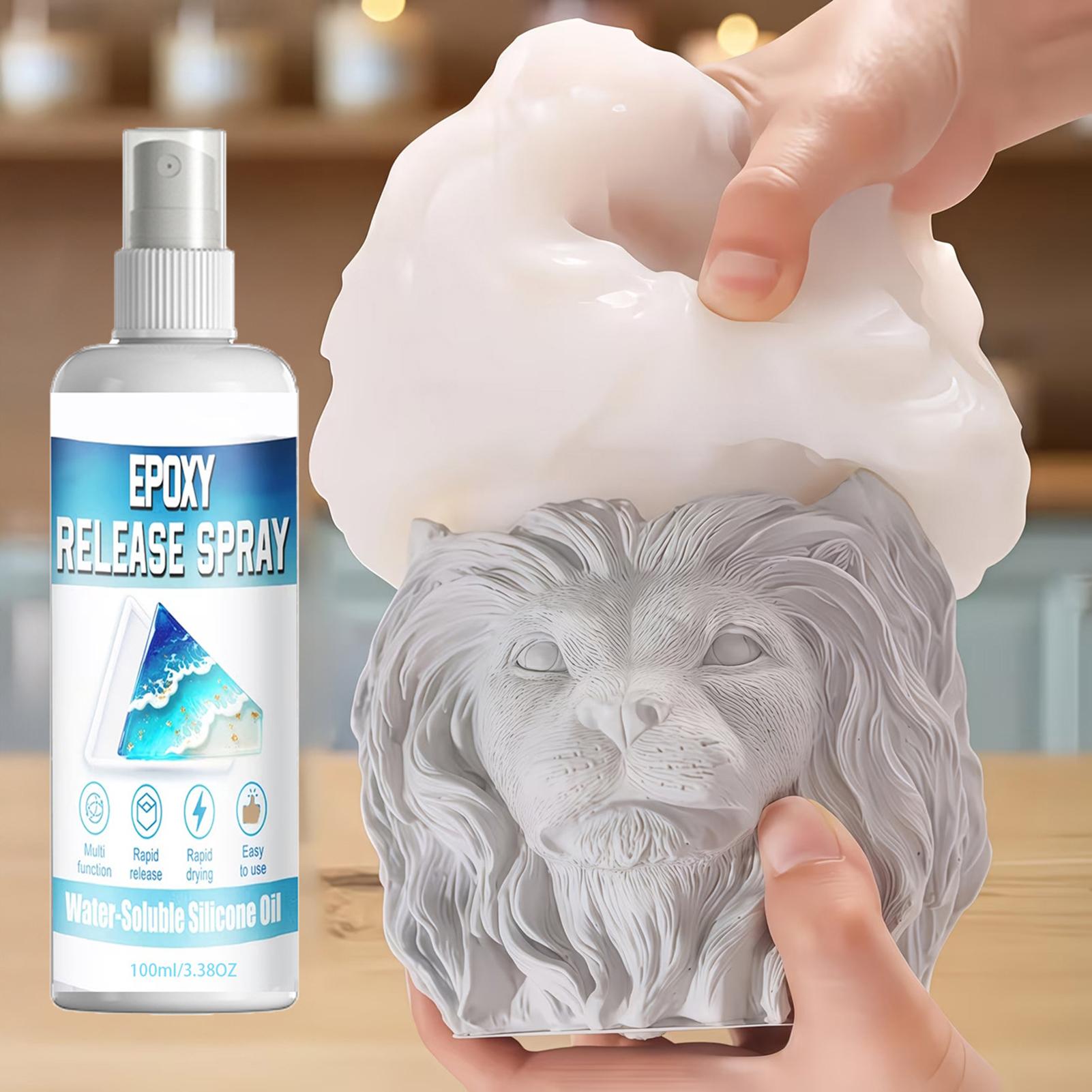 Soap Making Designs - สเปรย์ซิลิโคนสำหรับปลดแม่พิมพ์ สเปรย์อีพ็อกซี่สำหรับปลดแม่พิมพ์ แห้งเร็ว ไม่ติดแม่พิมพ์ ช่วยยืดอายุการใช้งานแม่พิมพ์ ทำความสะอาดง่าย