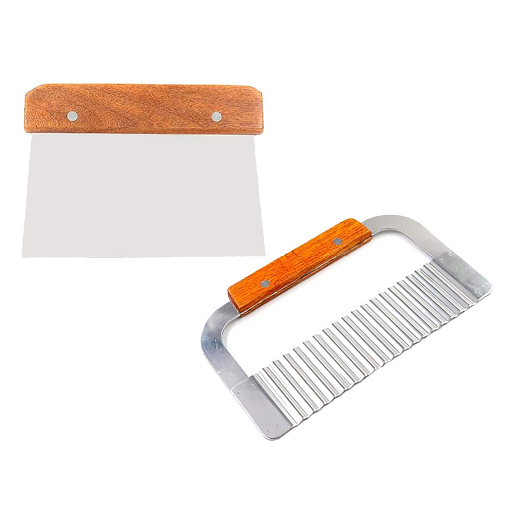 Soap Making Kit For Beginners - ชุดเครื่องมือไสที่กวาดน้ำตัดเป็นลอนและสบู่ก้อนตรงทำจากสเตนเลสสตีล2แพ็ก