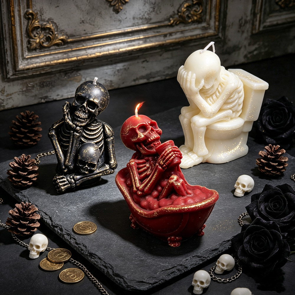 แม่พิมพ์รูปทรงกะโหลก 3D สมจริง - Soap Making Additives บทวิจารณ์และราคา