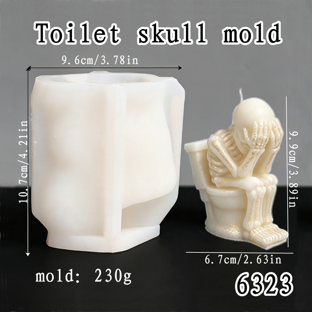 แม่พิมพ์รูปทรงกะโหลก 3D สมจริง - Soap Making Additives บทวิจารณ์และราคา