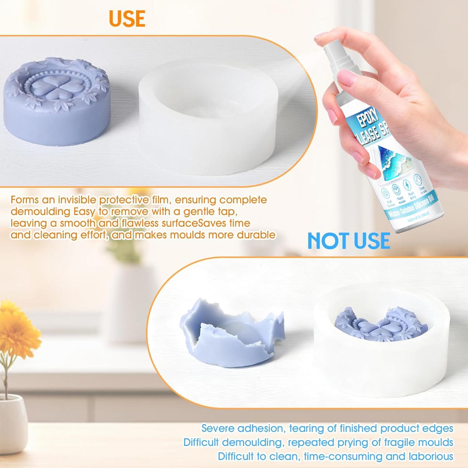 สเปรย์ซิลิโคนสำหรับปลดแม่พิมพ์ - Soap Making Designs บทวิจารณ์และราคา