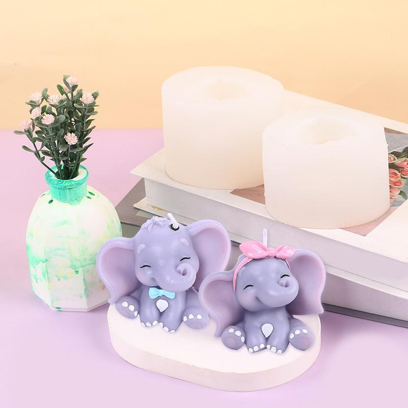 แม่พิมพ์เทียนซิลิโคนรูปช้าง 3  - Soap Making Designs บทวิจารณ์และราคา