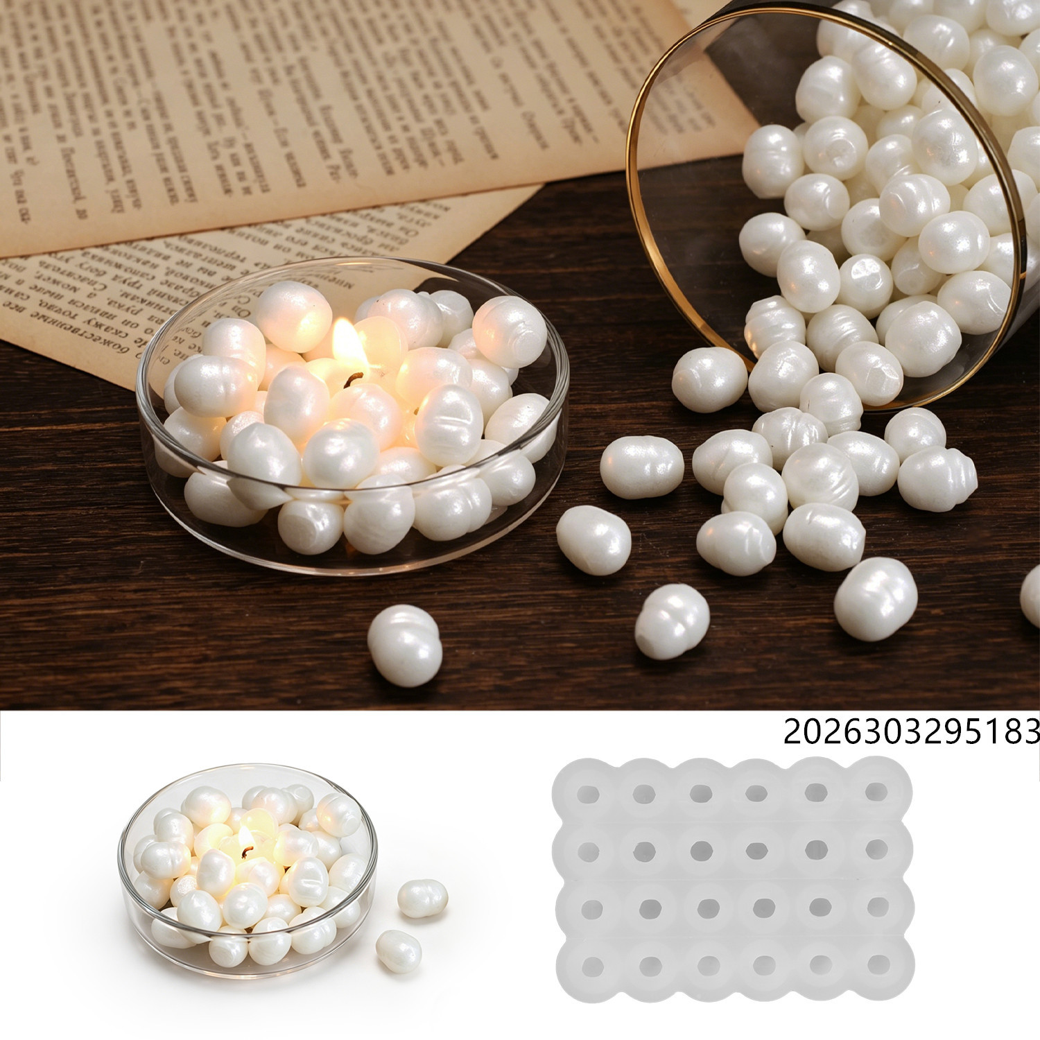 แม่พิมพ์เทียนหอมรูปไข่มุกทะเล, - Soap Making Designs บทวิจารณ์และราคา
