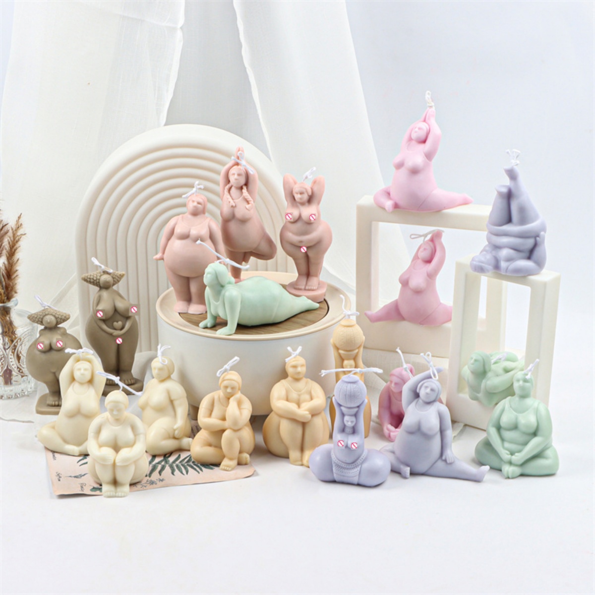 3D Lady Body เทียนแม่พิมพ์โยคะ - Soap Making Additives บทวิจารณ์และราคา