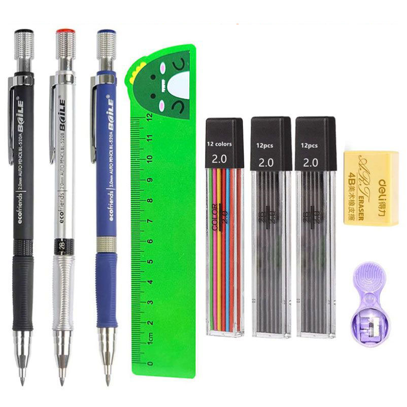 ชุดดินสอ 2.0 มม.2B สีดํา/สีเติ - Staedtler Pencil Lumocolor บทวิจารณ์และราคา