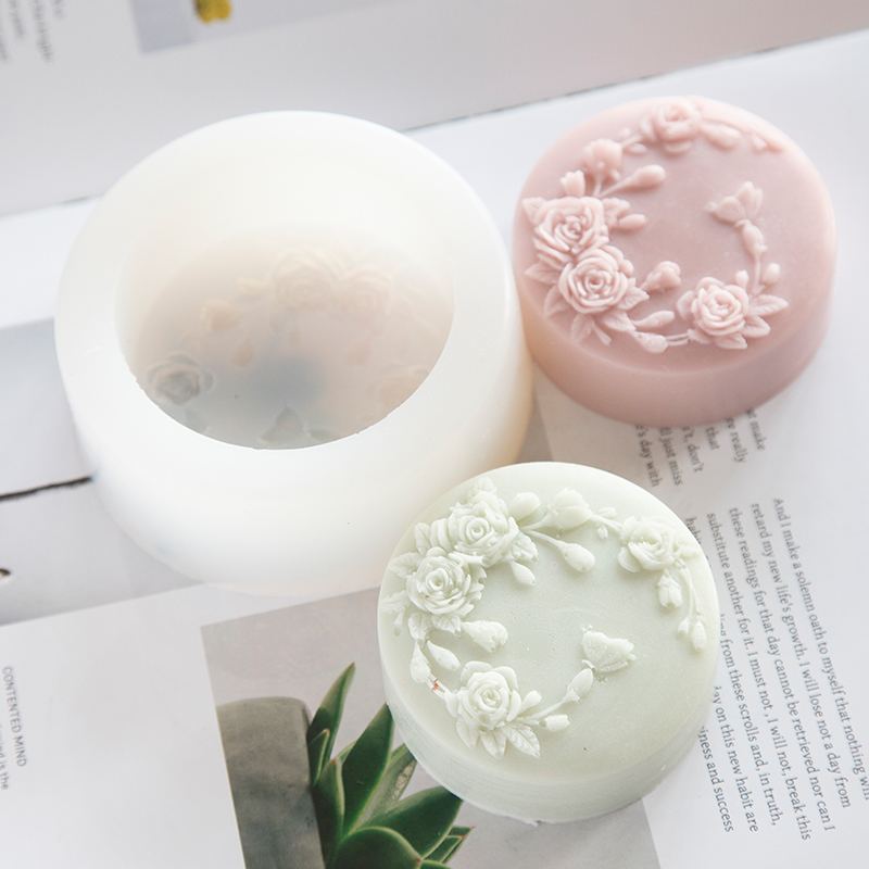 รอบรูปร่าง Rose ดอกไม้สบู่แฮนด - Soap Making Additives บทวิจารณ์และราคา