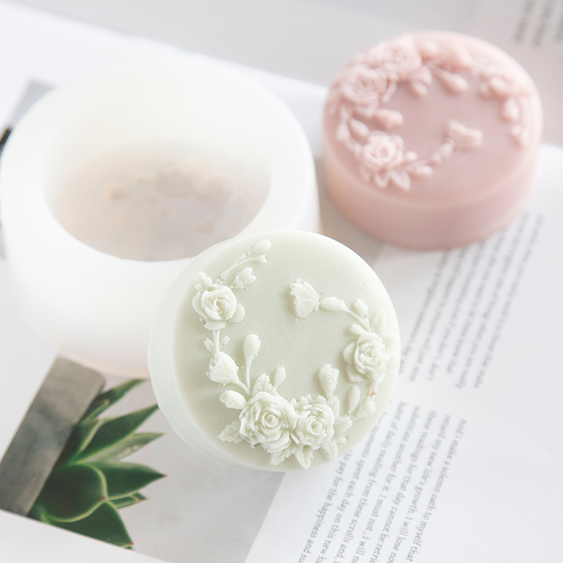 รอบรูปร่าง Rose ดอกไม้สบู่แฮนด - Soap Making Additives บทวิจารณ์และราคา