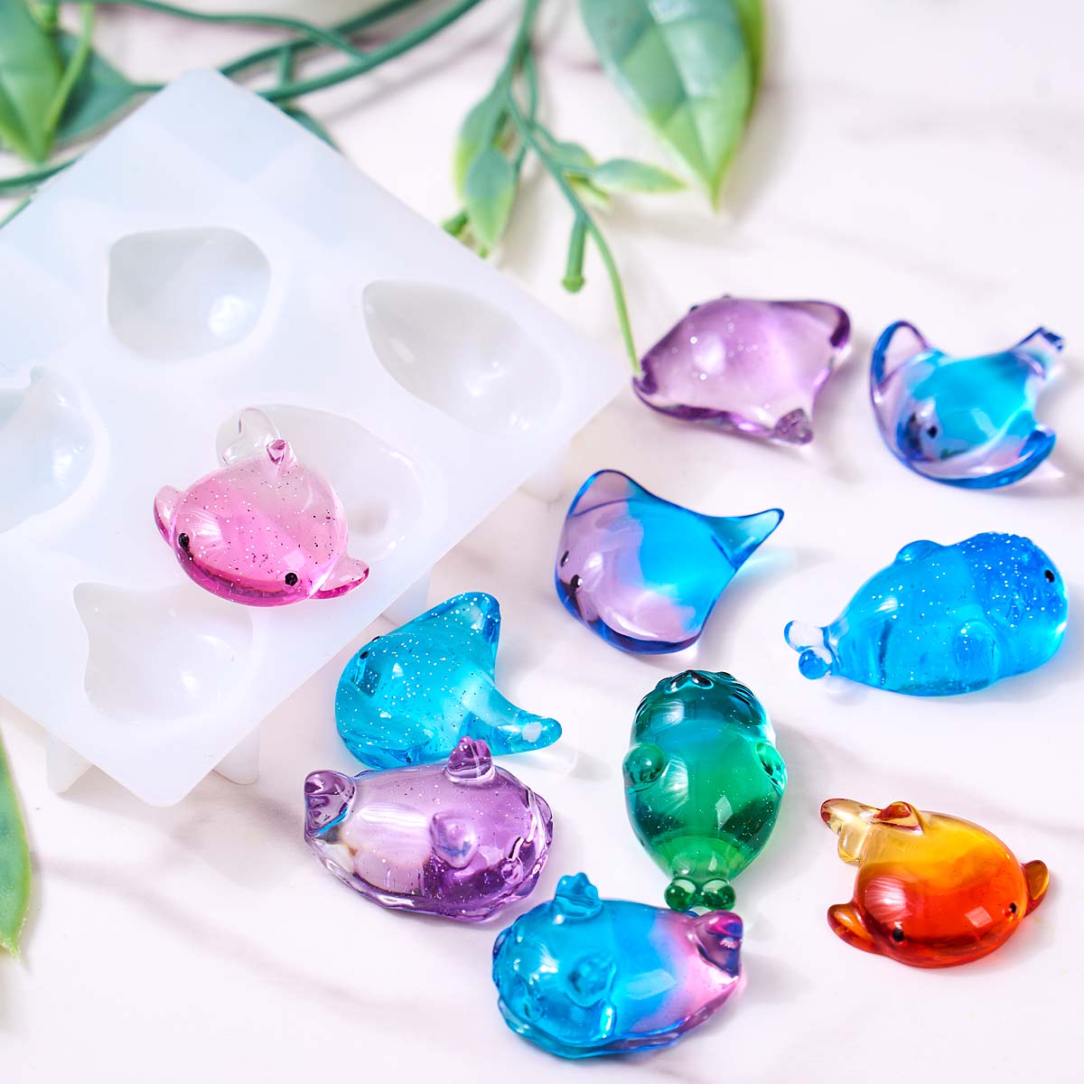 แม่พิมพ์ซิลิโคนรูปปลากระเบน 3  - Soap Making Designs บทวิจารณ์และราคา