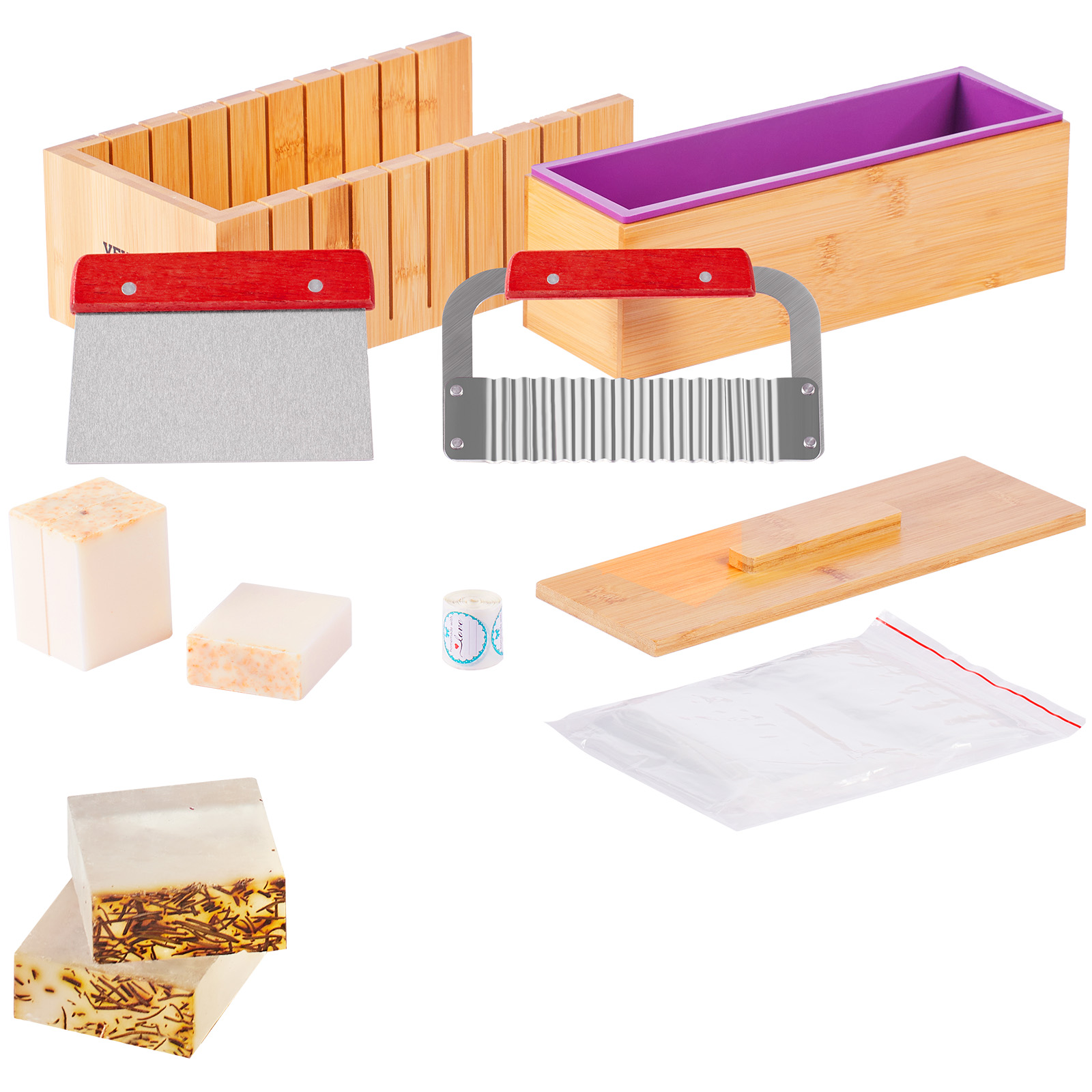 ชุดทำสบู่ VEVOR กล่องตัดไม้ไผ่ - Soap Making Kit For Beginners บทวิจารณ์และราคา