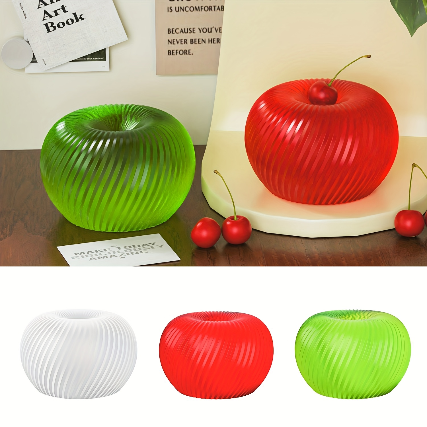 แม่พิมพ์ซิลิโคนรูปแอปเปิ้ลสีแด - Soap Making Designs บทวิจารณ์และราคา